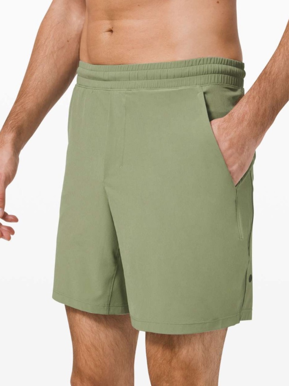 Lululemon Pace Breaker Short 7” Linerless Willow Green Size S